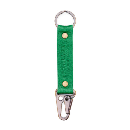 Jolly Green*Long | leather logo branded keychain