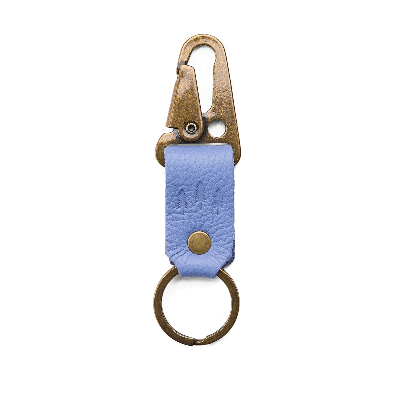 Aster*Short | leather logo branded keychain