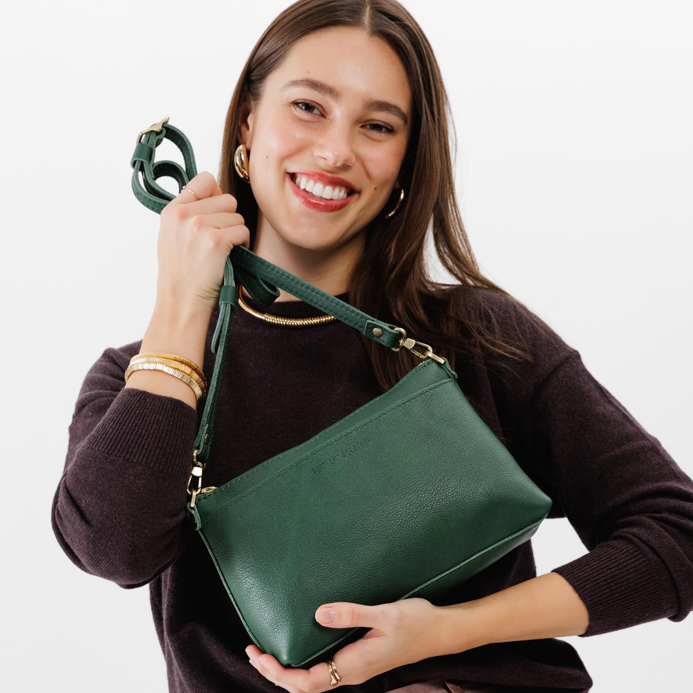 Bacalar*Classic | Zip top petite crossbody bag with detachable strap