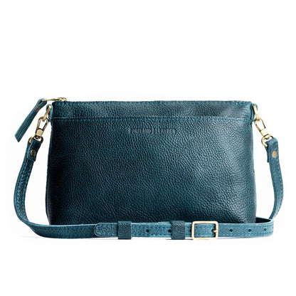 Lagoon*Small | Zip top petite crossbody bag with detachable strap