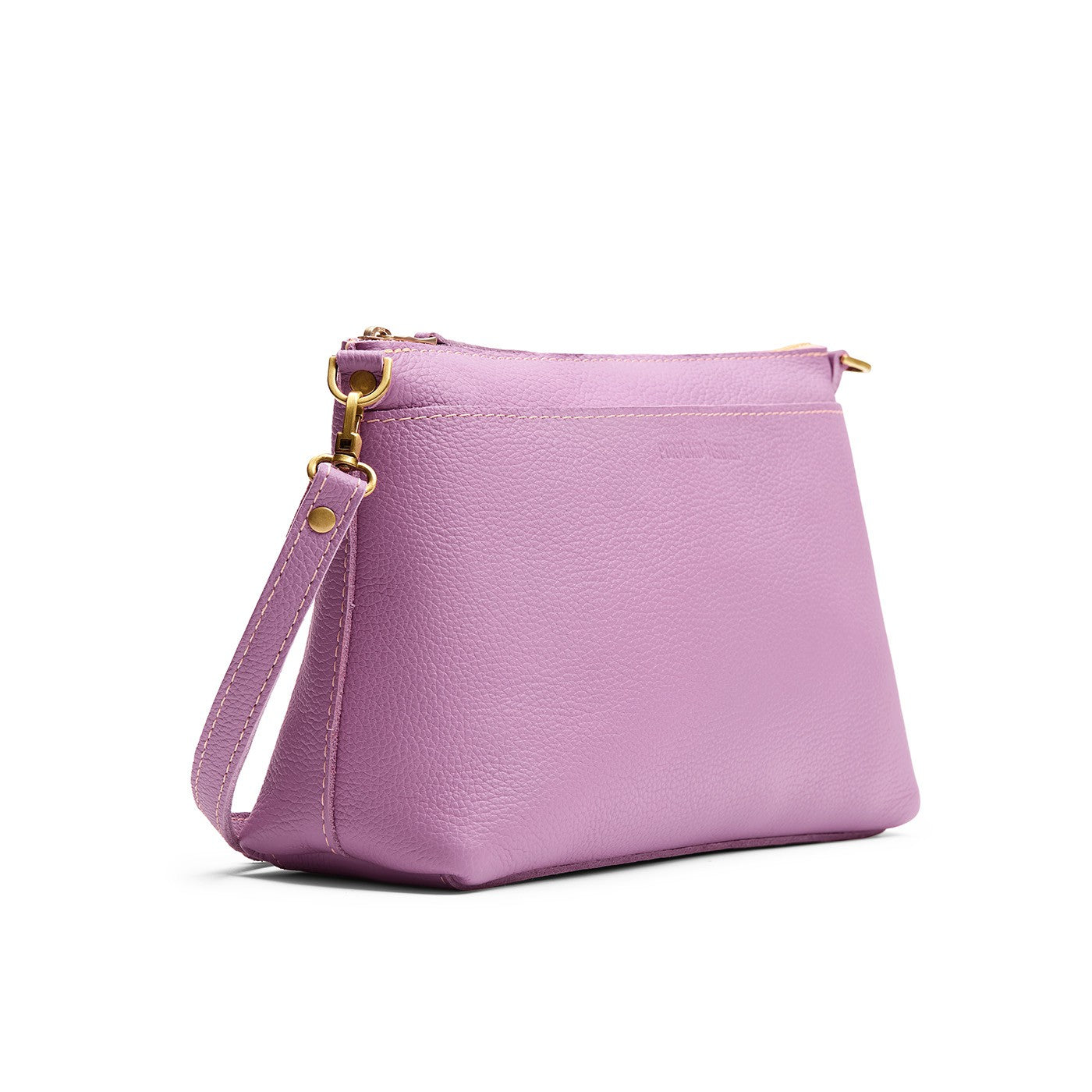 Calla Lily*Large | Zip top petite crossbody bag with detachable strap