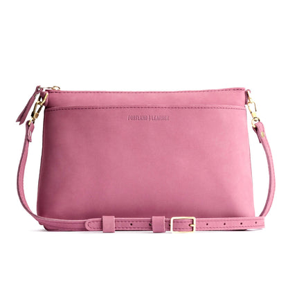Foxglove*Large | Zip top crossbody bag with detachable strap