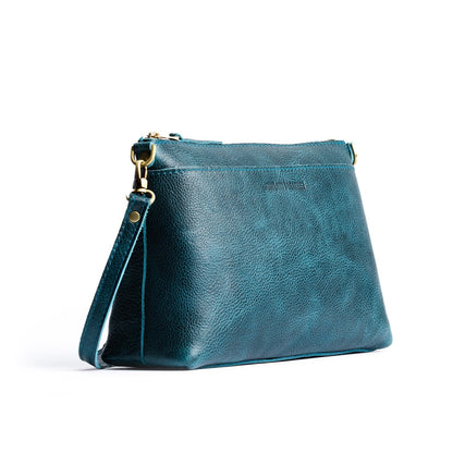 Lagoon*Large | Zip top crossbody bag with detachable strap