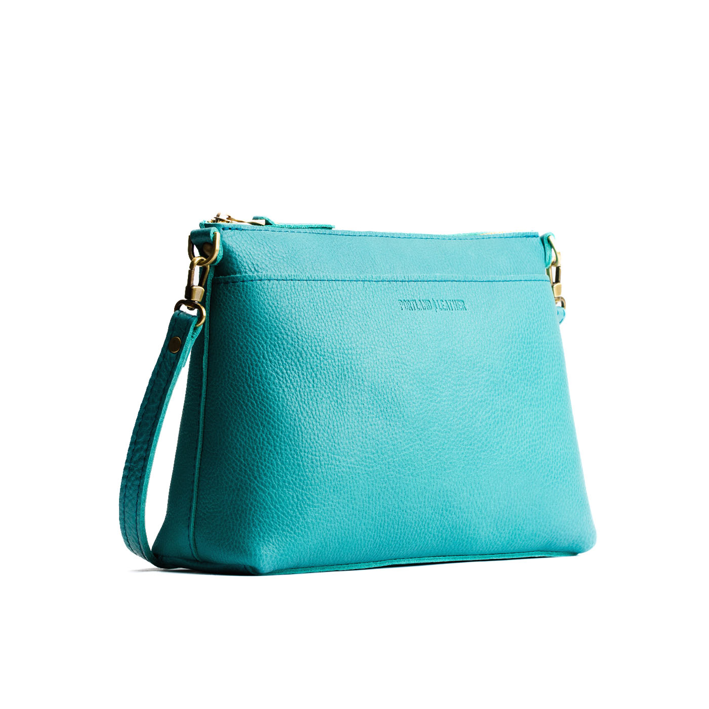 Seafoam*Large | Zip top crossbody bag with detachable strap