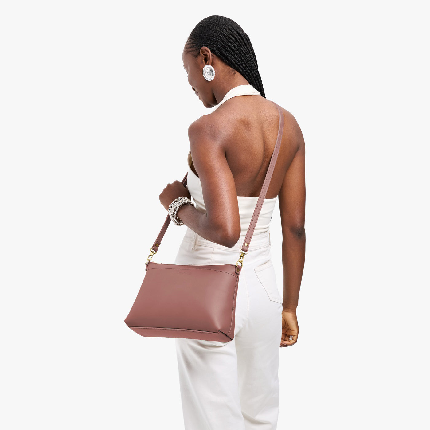 Sunkissed*Large | Zip top crossbody bag with detachable strap