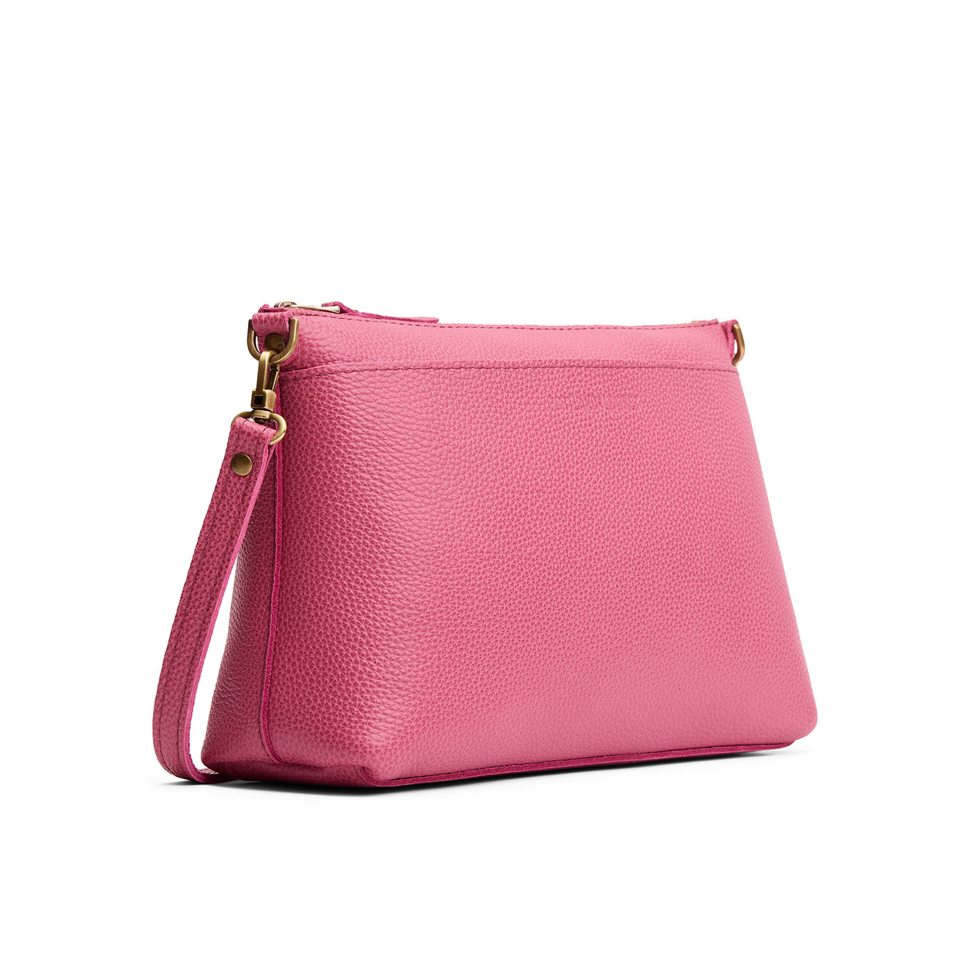 Wild Rose*Large | Zip top petite crossbody bag with detachable strap