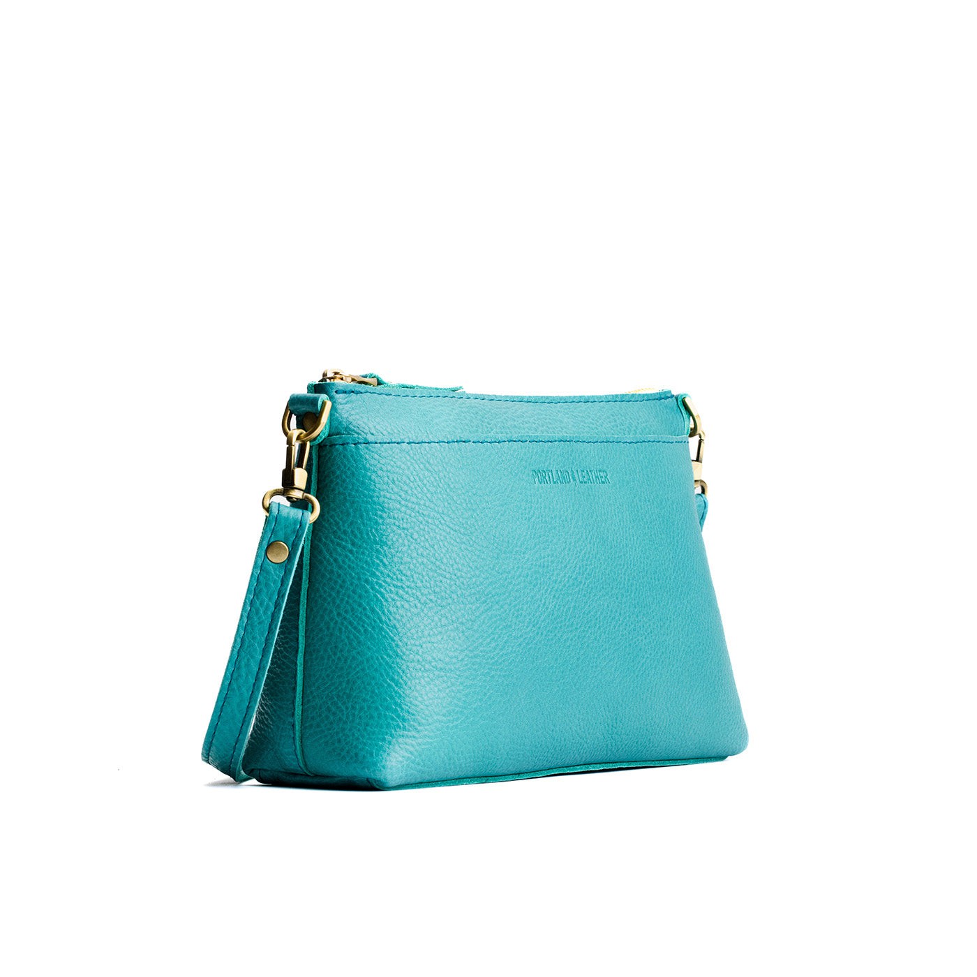 Seafoam*Small | Zip top crossbody bag with detachable strap