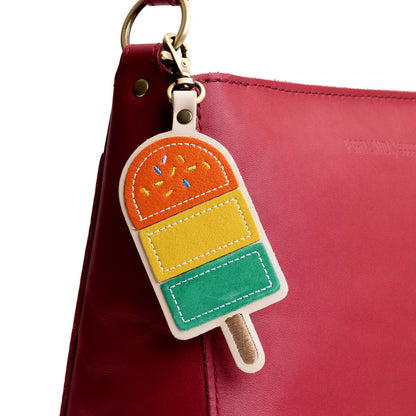 Cape Coral | Popsicle keychain with a lobster clasp on a bag