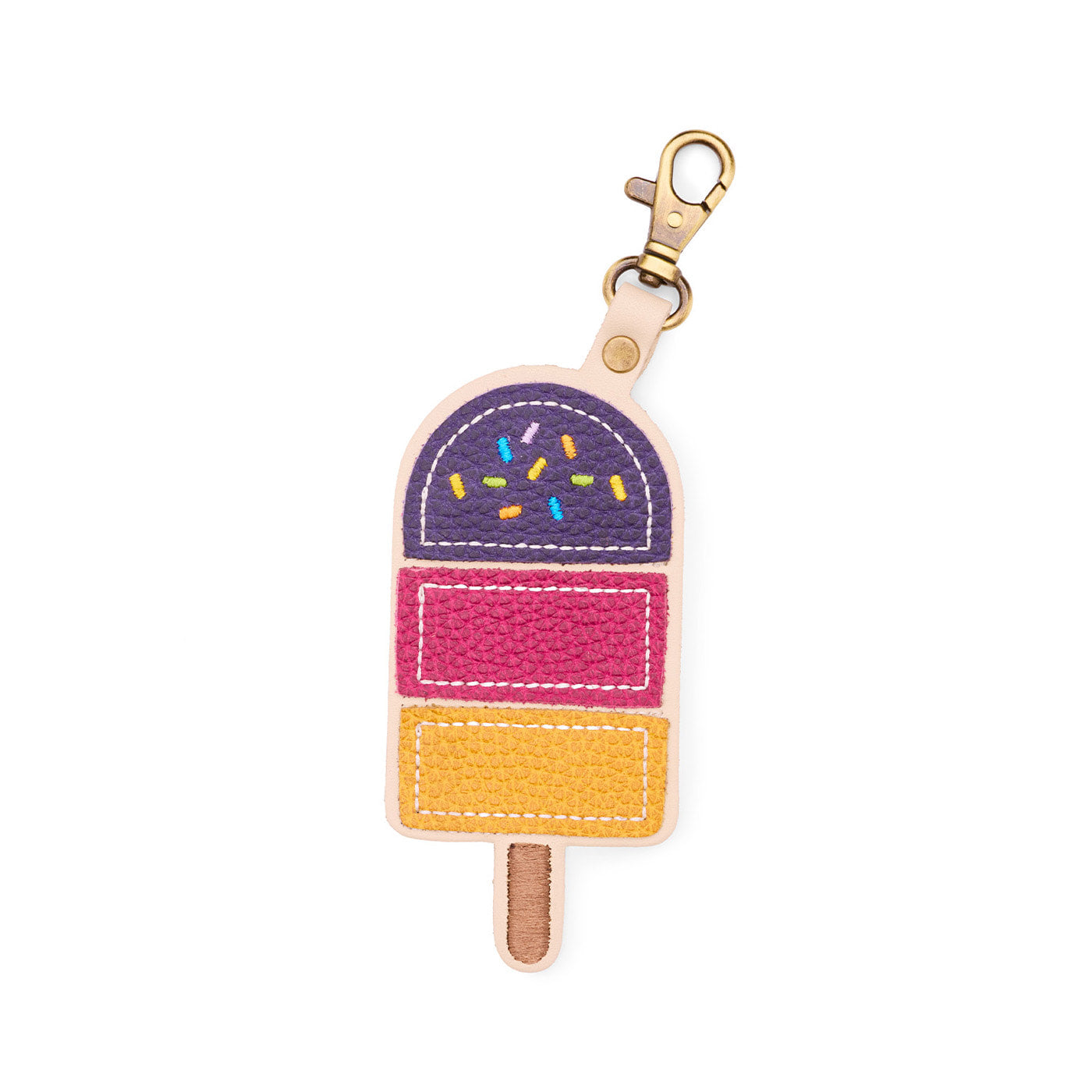 Empire | Popsicle keychain with a lobster clasp on a bag