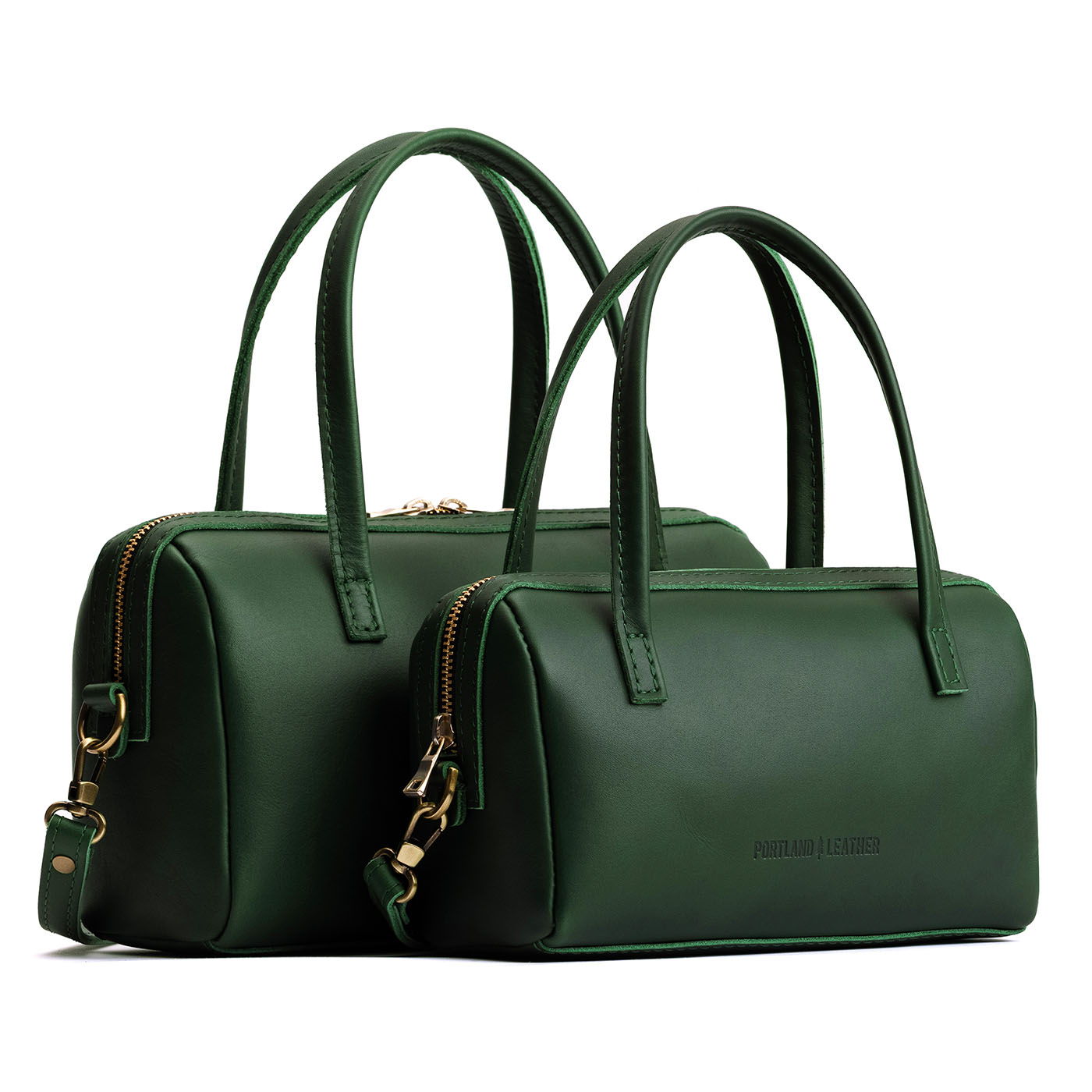 Aruba*Small | Two sizes of mini duffle shaped handbag with crossbody strap