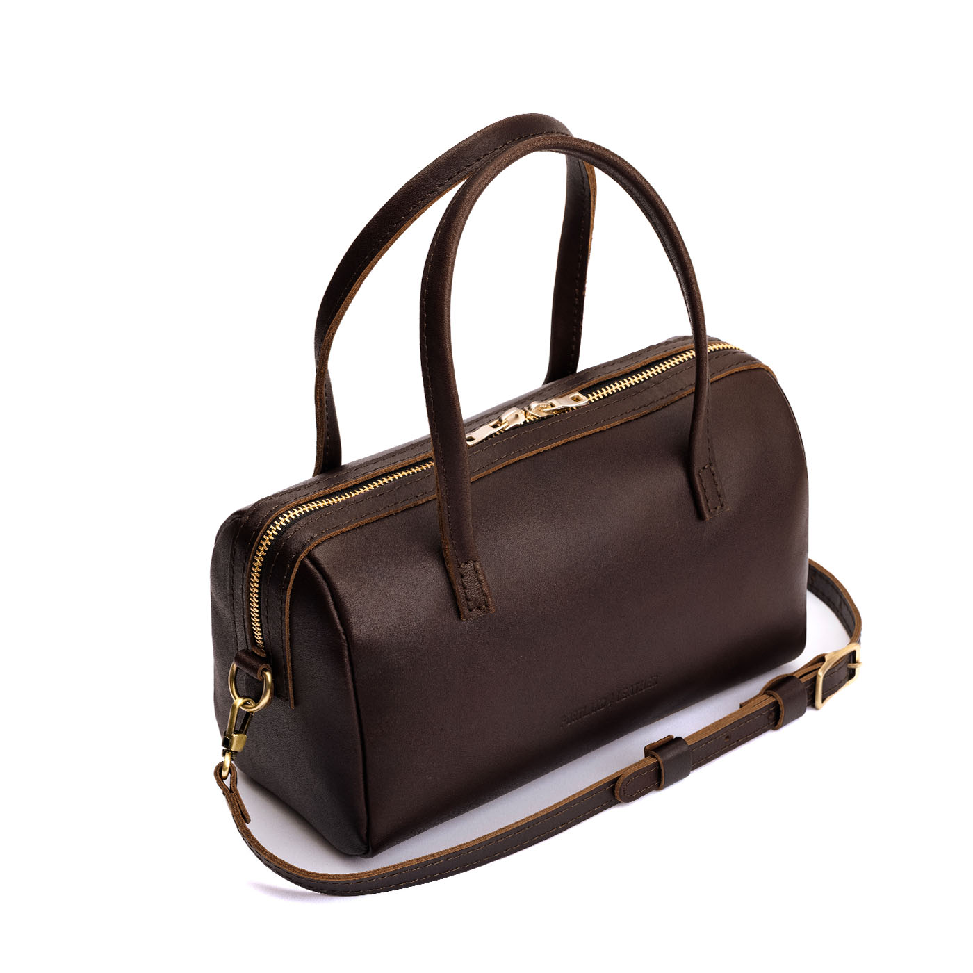 Grizzly*Large | Mini duffle shaped handbag with crossbody strap