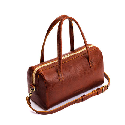Nutmeg*Large | Mini duffle shaped handbag with crossbody strap