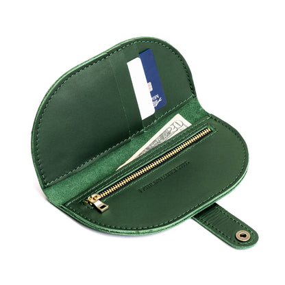 Aruba | Semicircle bifold wallet with snap closure