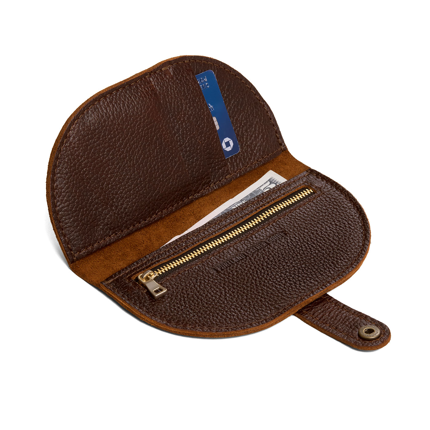 Coldbrew | Semicircle bifold wallet with snap closure