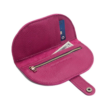 Cosmo | Semicircle bifold wallet with snap closure