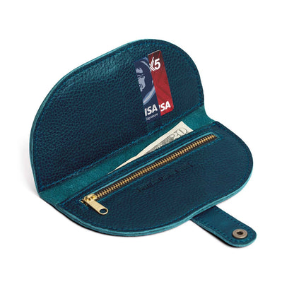 Lagoon | Semicircle bifold wallet with snap closure