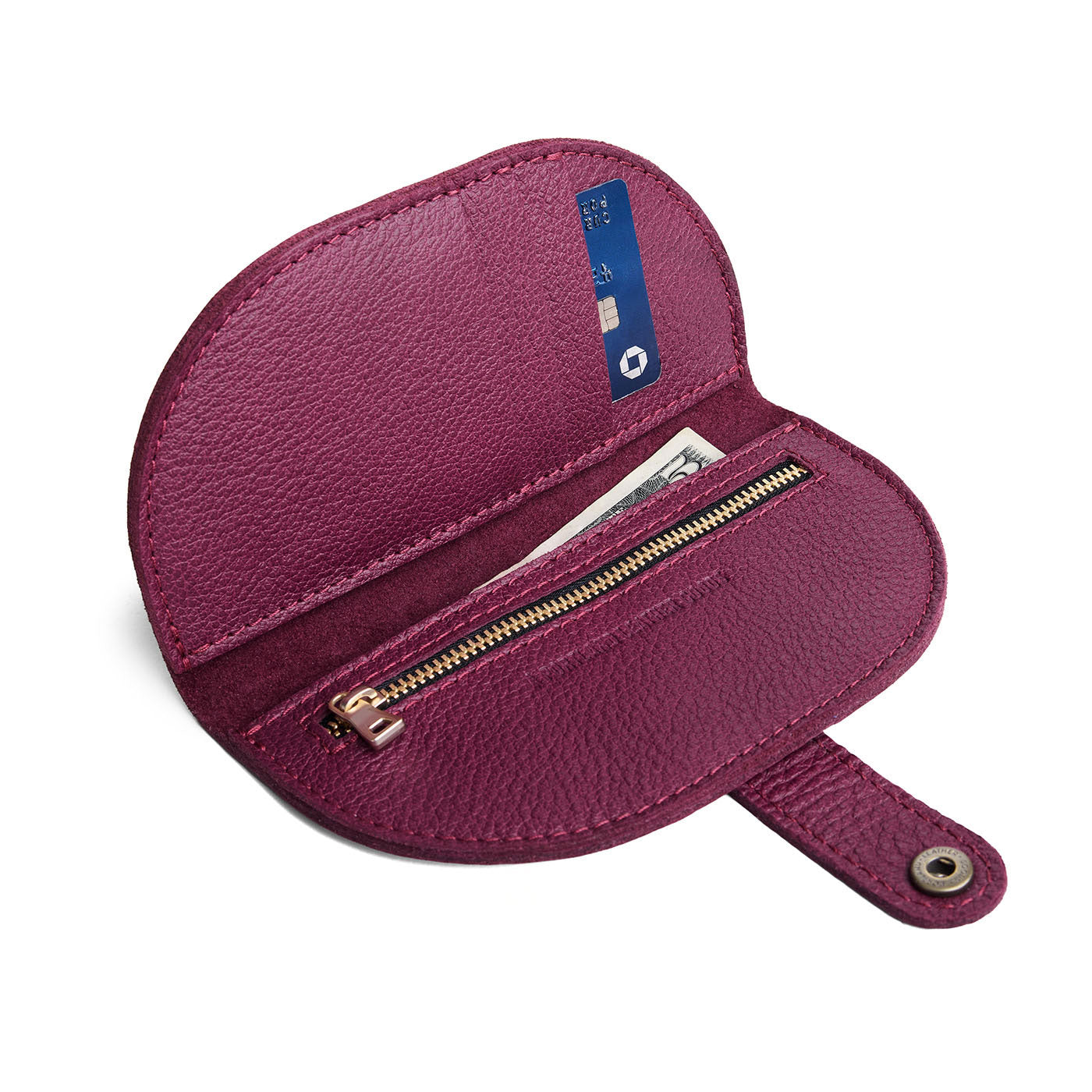 Potion | Semicircle bifold wallet with snap closure