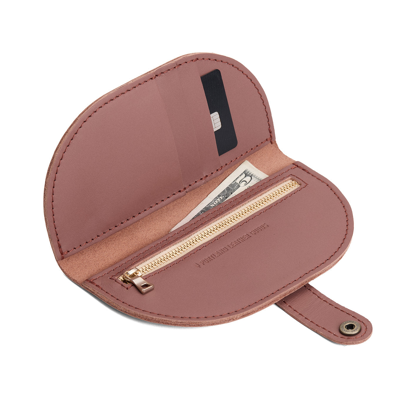 Sunkissed | Semicircle bifold wallet with snap closure