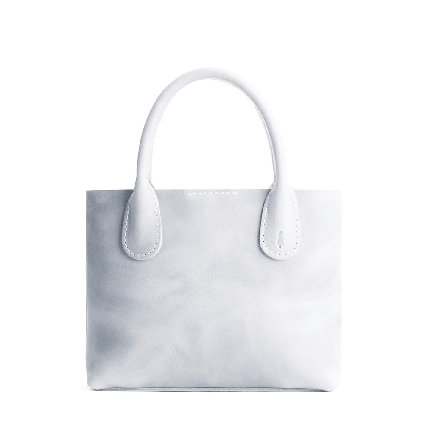 Beluga*Small | Petite tote purse with structured leather handles and crossbody strap