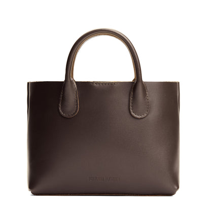 Grizzly*Large | Mid-size tote purse with structured leather handles and crossbody strap