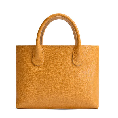 Sunshine*Large | Mid-size tote purse with structured leather handles and crossbody strap
