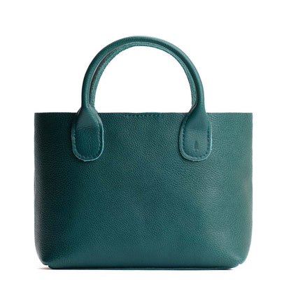 Sea Glass*Large | Mid-size tote purse with structured leather handles and crossbody strap