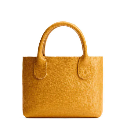 Sunshine*Small | Petite tote purse with structured leather handles and crossbody strap