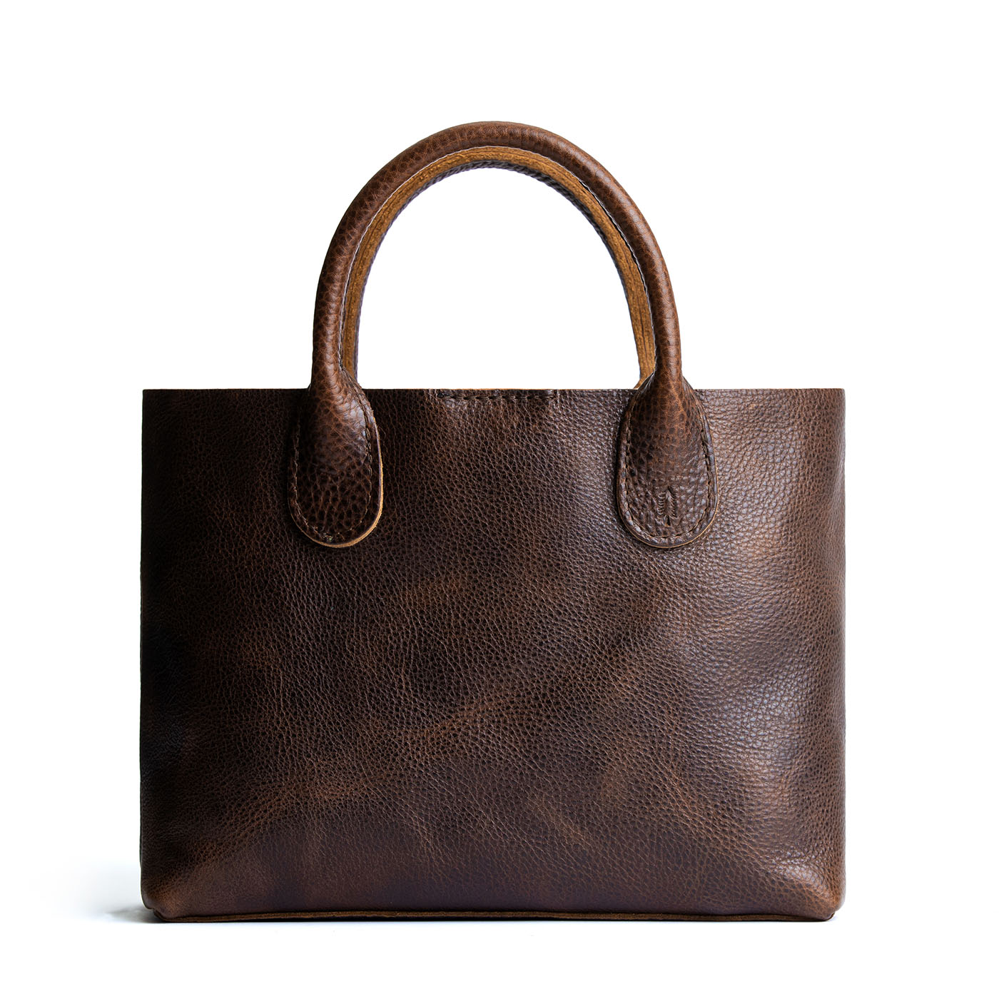 Coldbrew*Large | Mid-size tote purse with structured leather handles and crossbody strap