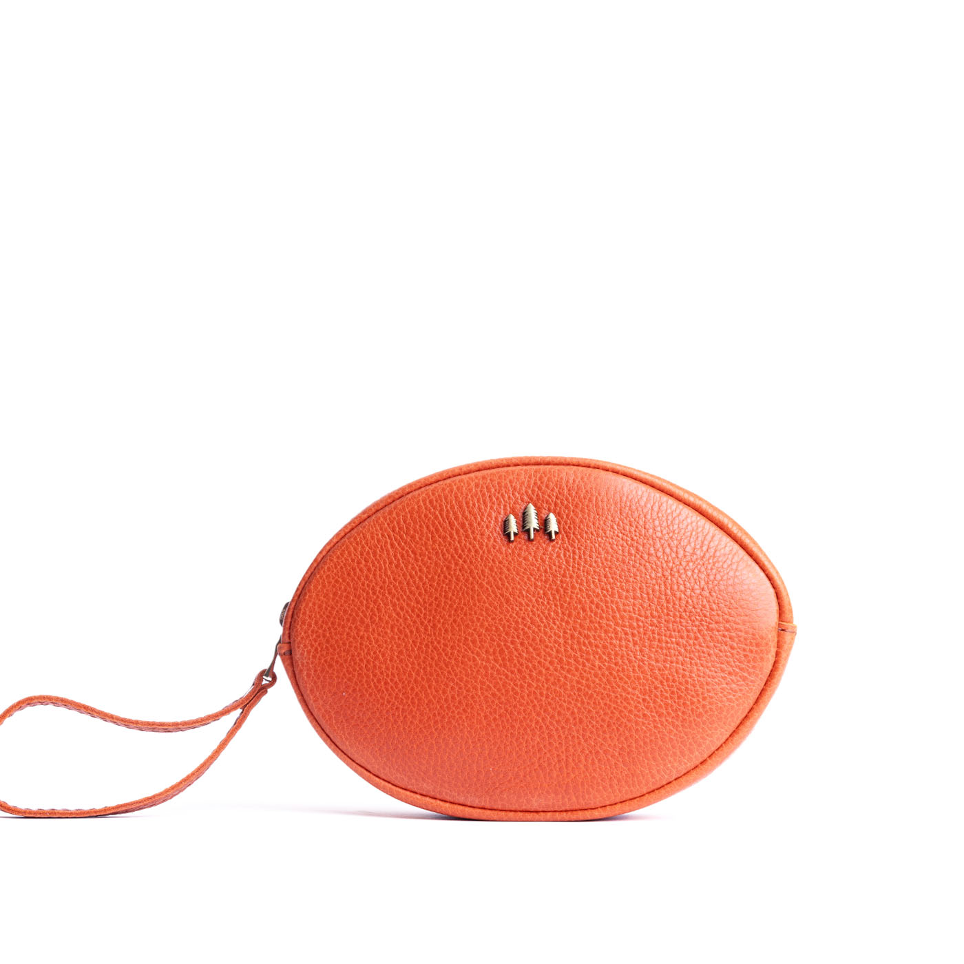 Koi*Large | Oval shaped pouch with zipper and wristlet strap
