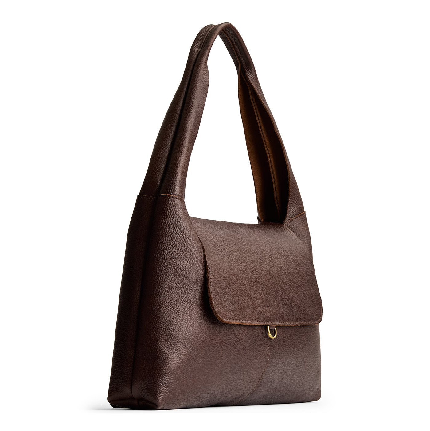 Coldbrew*Large | Slouchy triangle shaped shoulder bag with a flap
