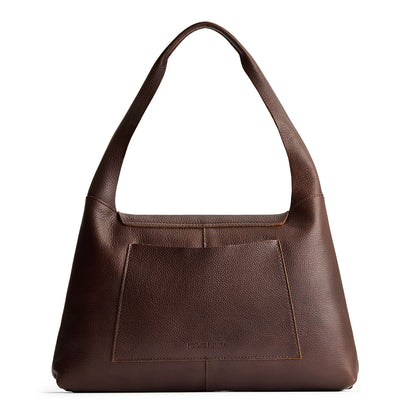 Coldbrew*Large | Slouchy triangle shaped shoulder bag with a flap