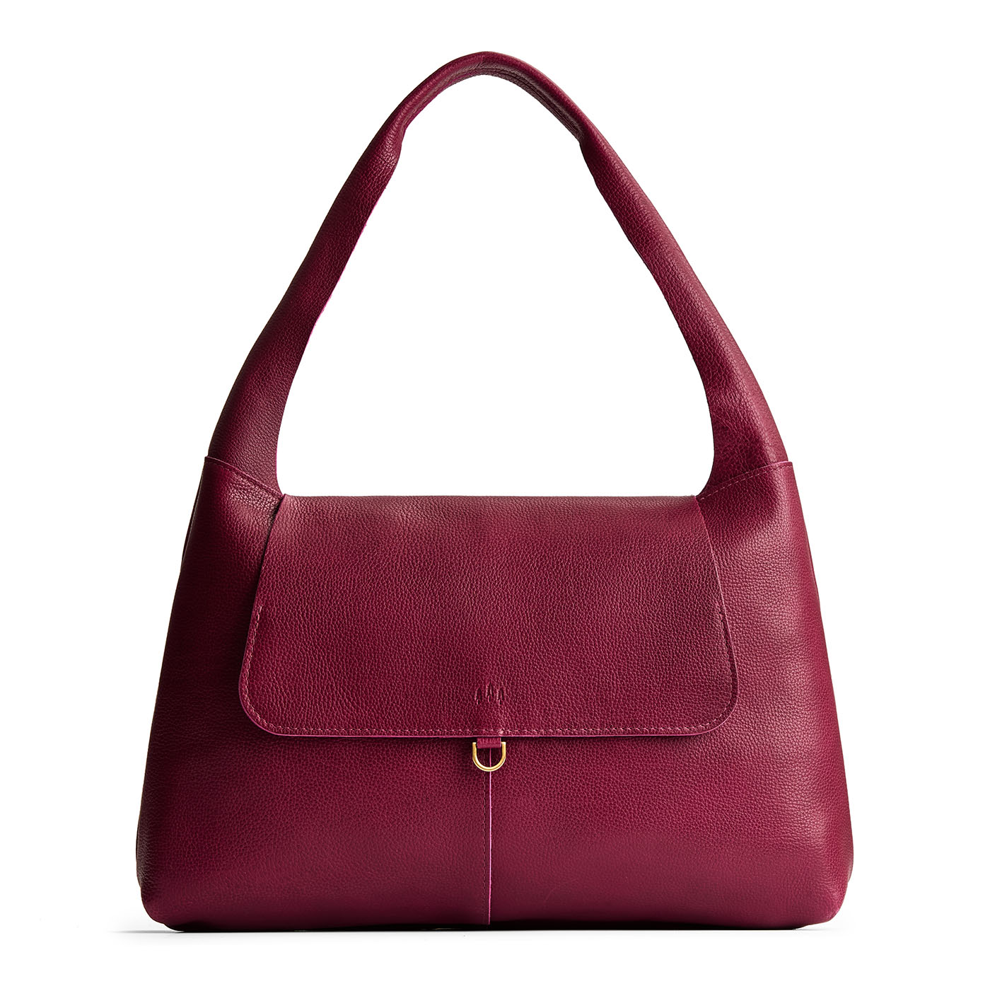 Orchid*Large | Slouchy triangle shaped shoulder bag with a flap