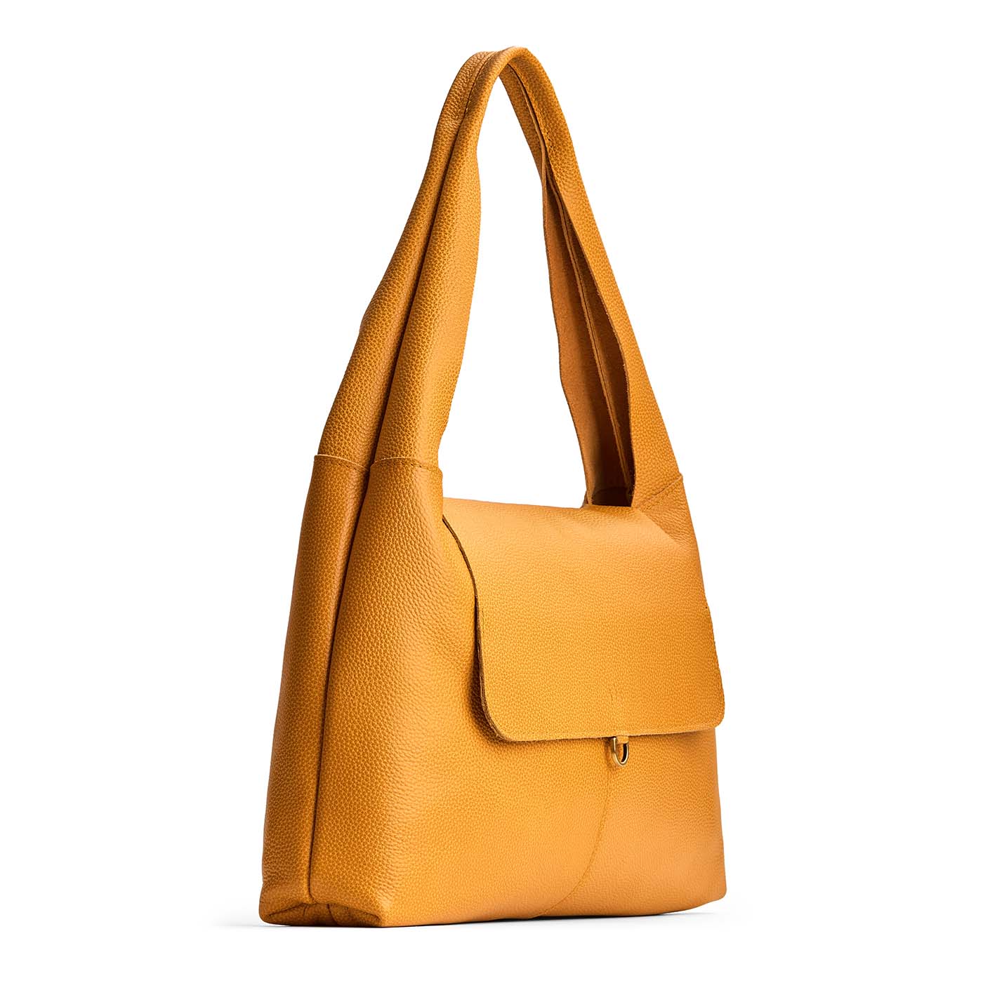 Sunshine*Large | Slouchy triangle shaped shoulder bag with a flap