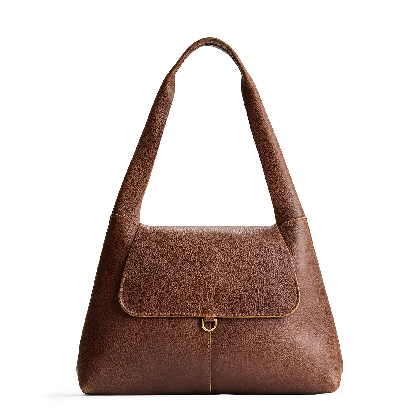 Asheville*Medium | Slouchy triangle shaped shoulder bag with a flap
