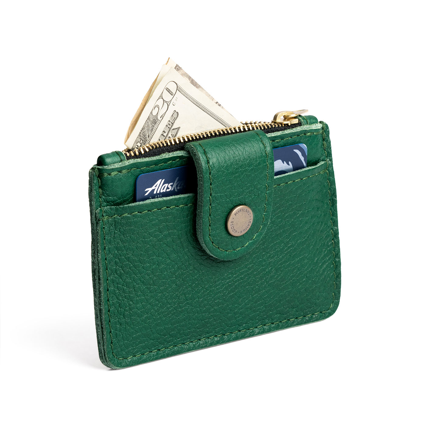 Bacalar | Compact wallet with snap closure and zippered pouch