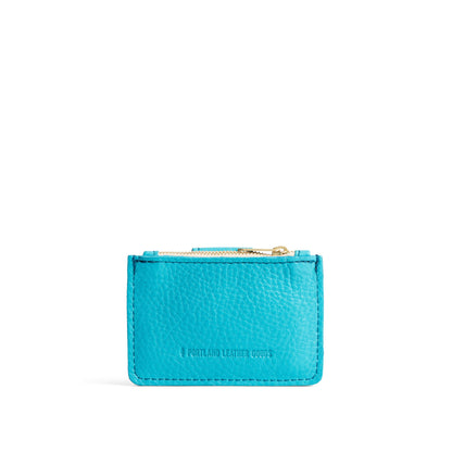 Key West | Back of compact wallet with snap closure and zippered pouch