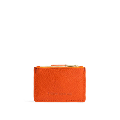Koi | Back of compact wallet with snap closure and zippered pouch