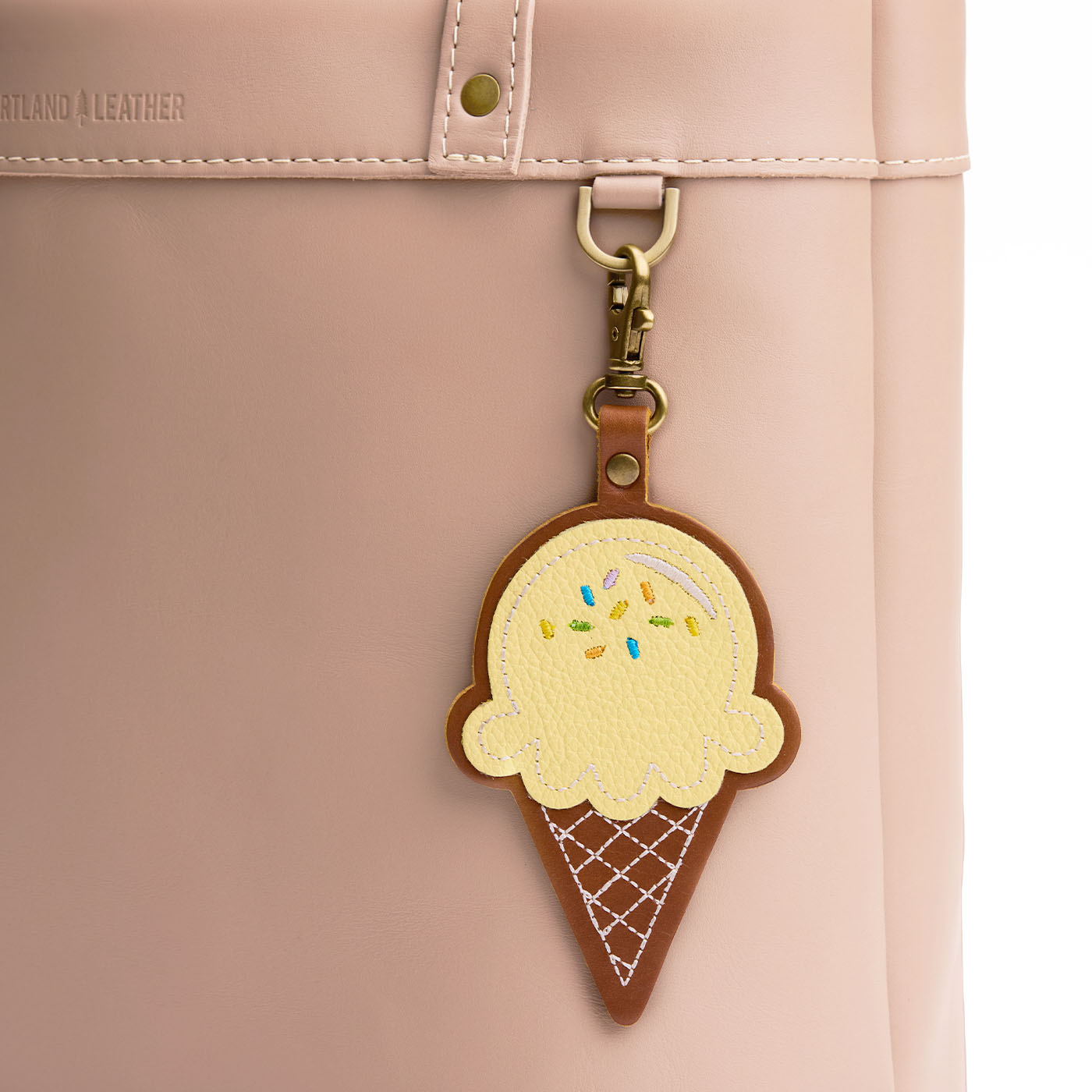 Butter Bliss | Ice Cream Shaped Keychain with swivel clasp