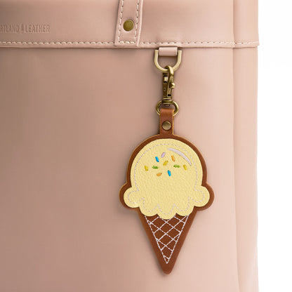 Butter Bliss | Ice Cream Shaped Keychain with swivel clasp