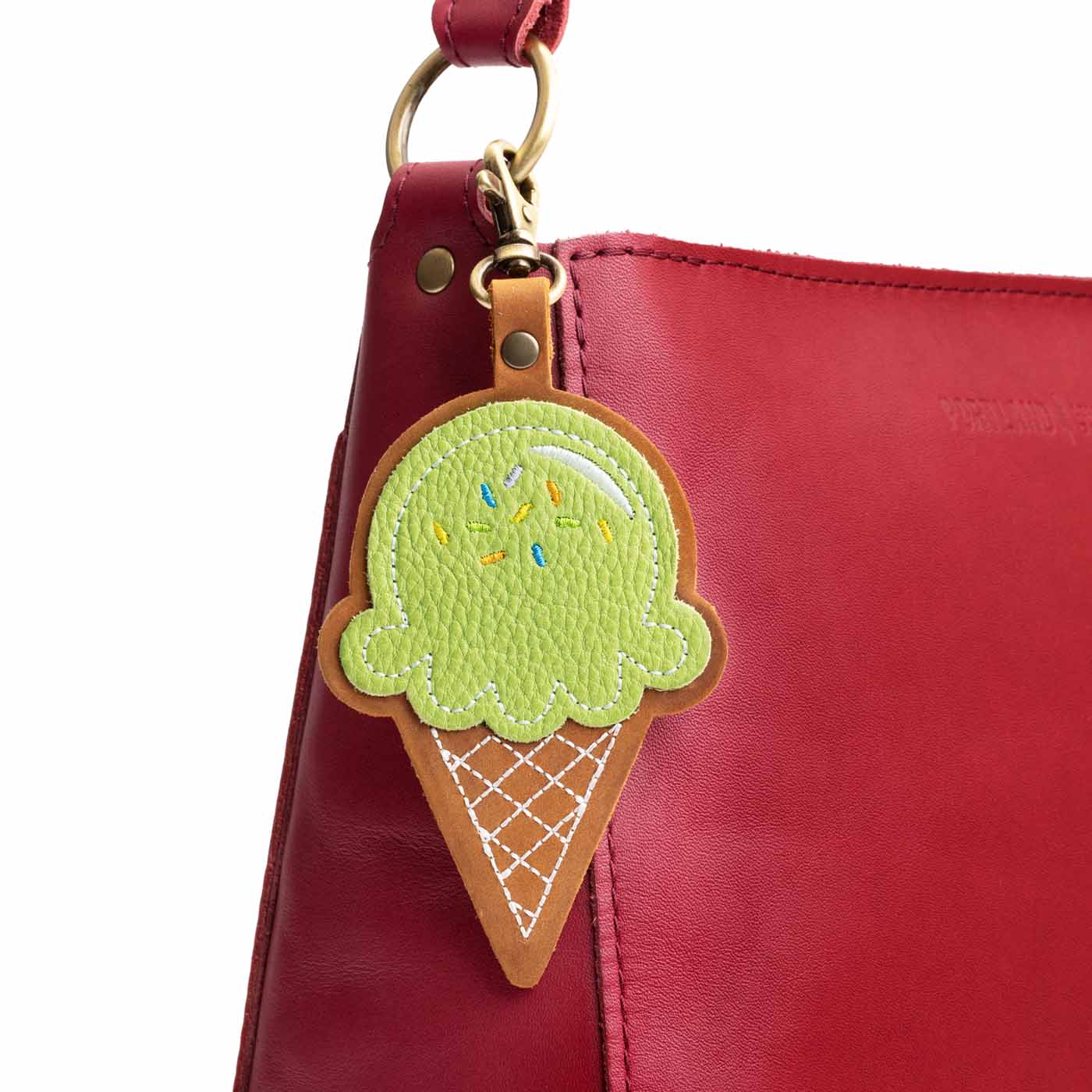 Sugar Snap | Ice Cream Shaped Keychain with swivel clasp