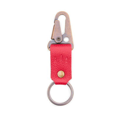 Cherry*Short | leather logo branded keychain