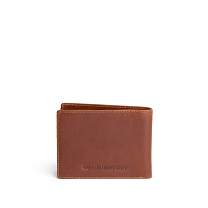 Saddlestone*Classic | Bifold leather wallet with visible stitching on a white background