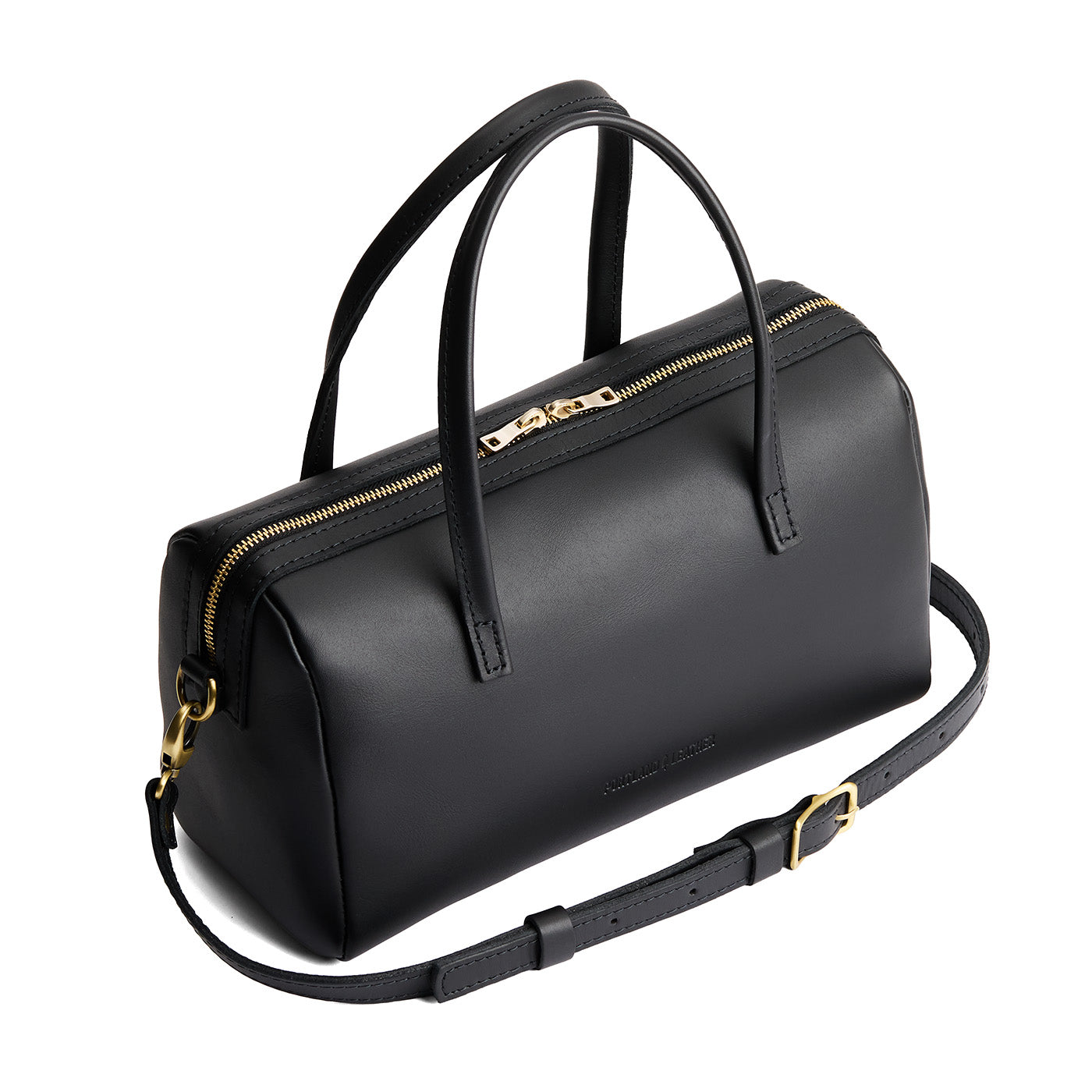 Black*Oversized | Mini duffle shaped handbag with crossbody strap
