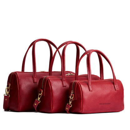 Chili Red | Three sizes of Doctor Bag with crossbody straps