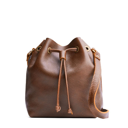Asheville*Small | Slouchy crossbody bag with leather drawstring closure