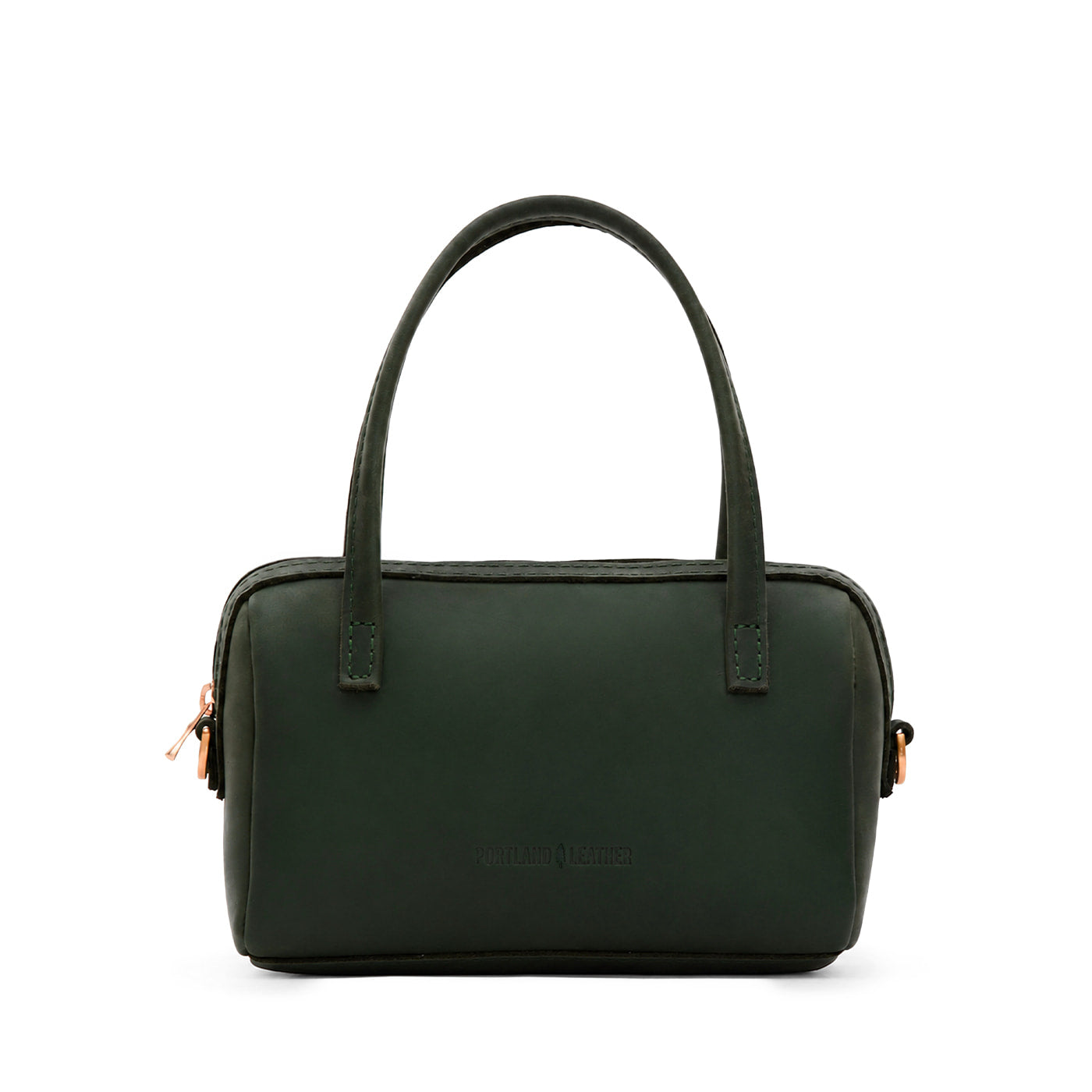 Evergreen*Small | Mini duffle shaped handbag with crossbody strap
