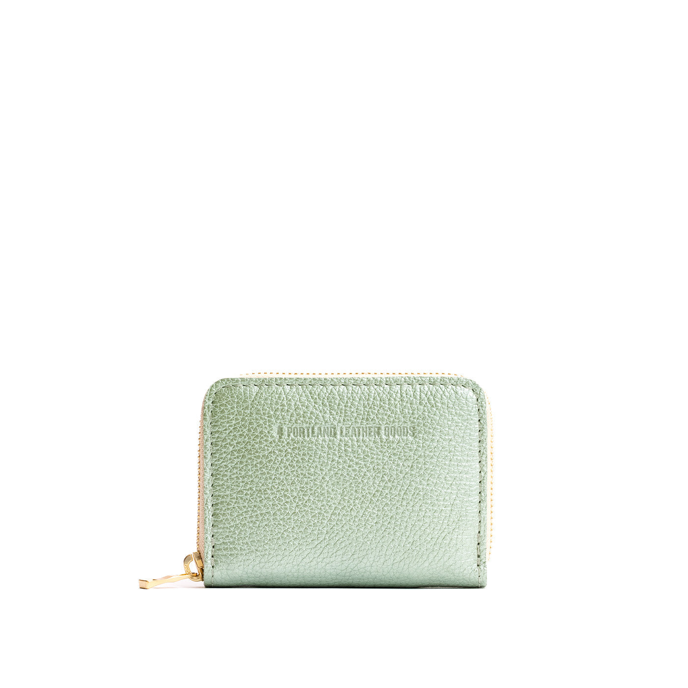 Beetle | Small leather wallet with zipper and PLG logo