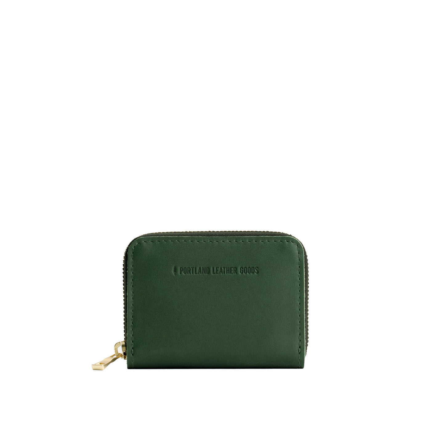 Aruba | Small leather wallet with zipper and PLG logo