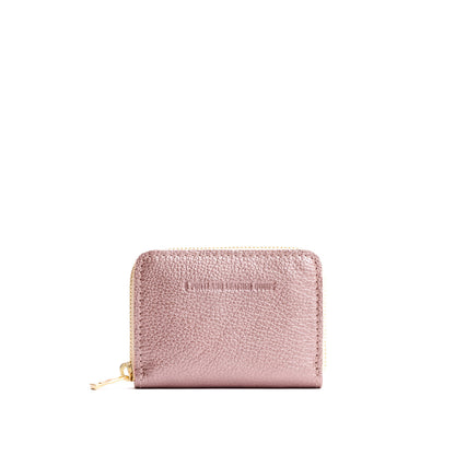 Supernova | Small leather wallet with zipper and PLG logo