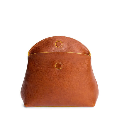 Sienna | Leather pouch with a folded magnetic closure